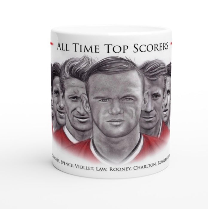 Manchester United All Time Top Scorers Mug