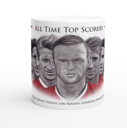 Manchester United All Time Top Scorers Mug