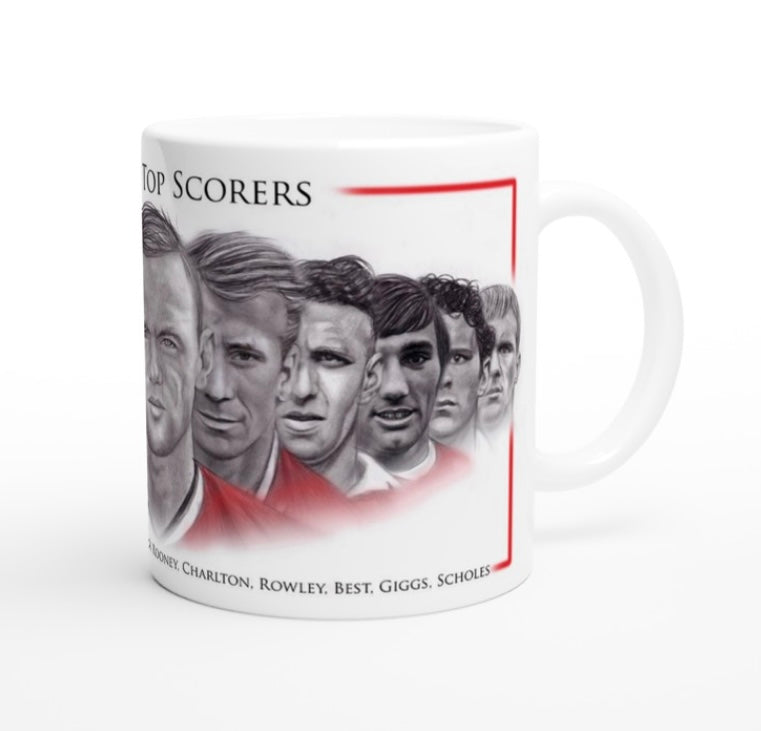 Manchester United All Time Top Scorers Mug